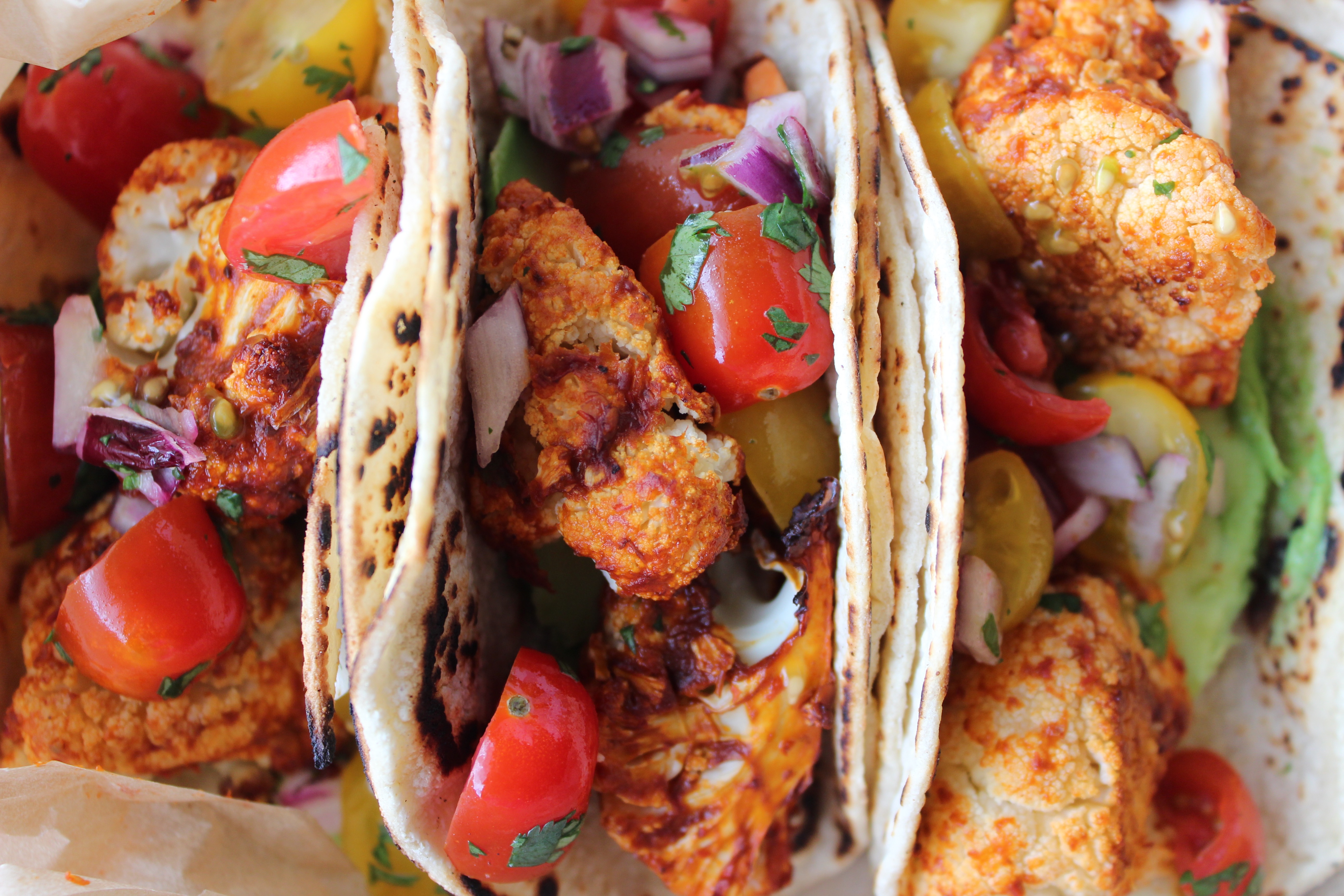 Vegan Chipotle Cauliflower Tacos