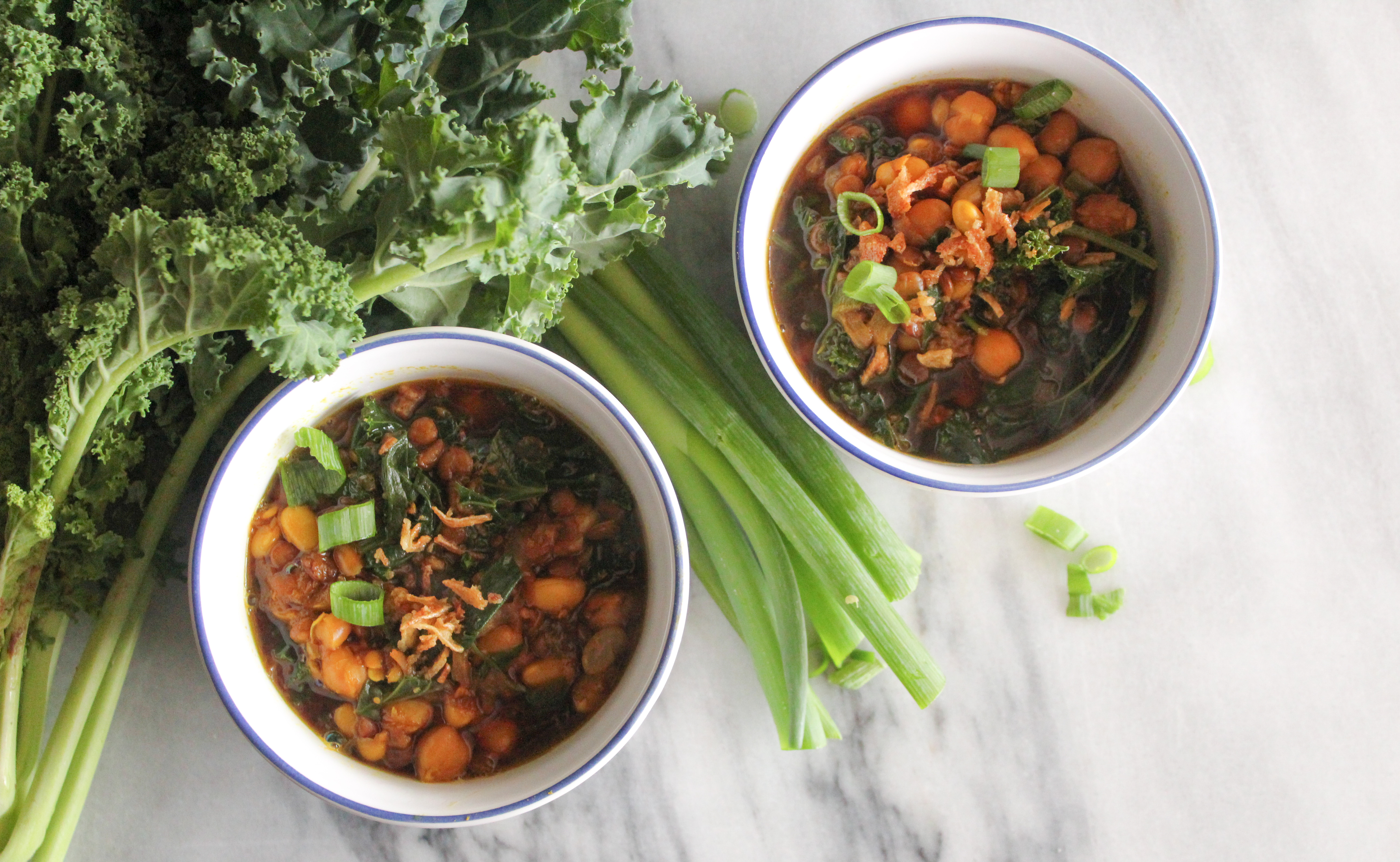 Beans and greens soup One Girl. One Kitchen.