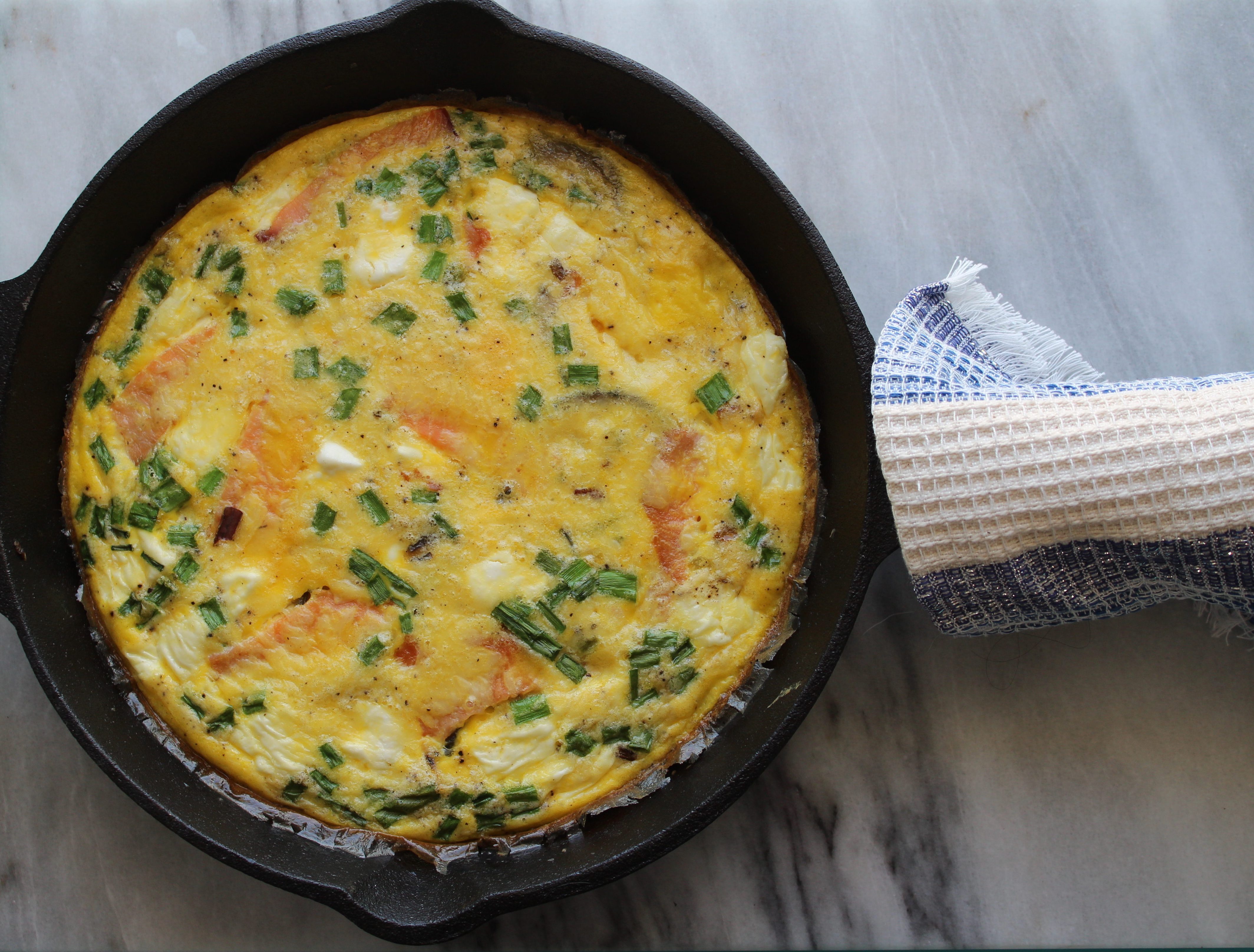 Smoked Salmon Frittata 