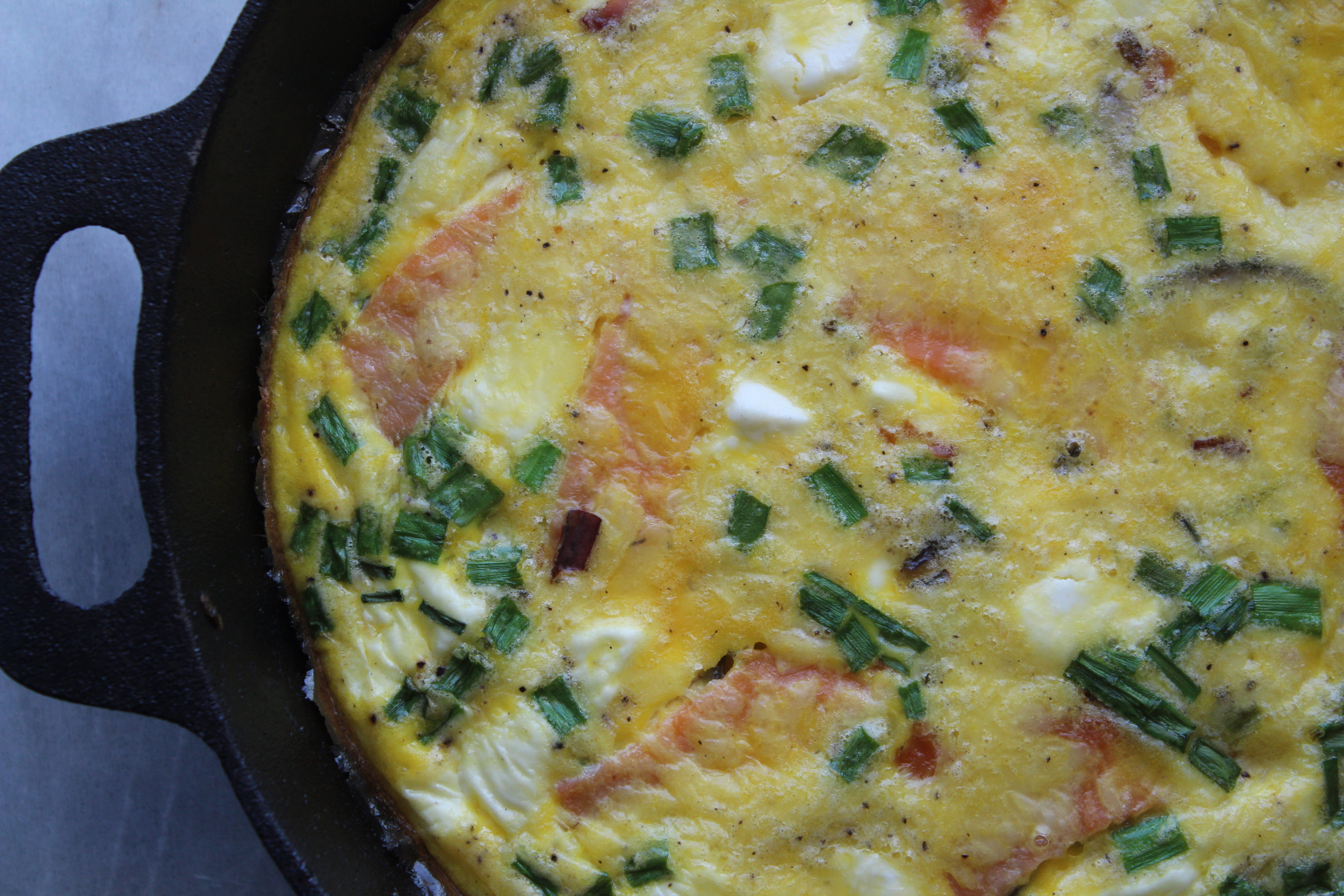 Smoked Salmon Frittata 