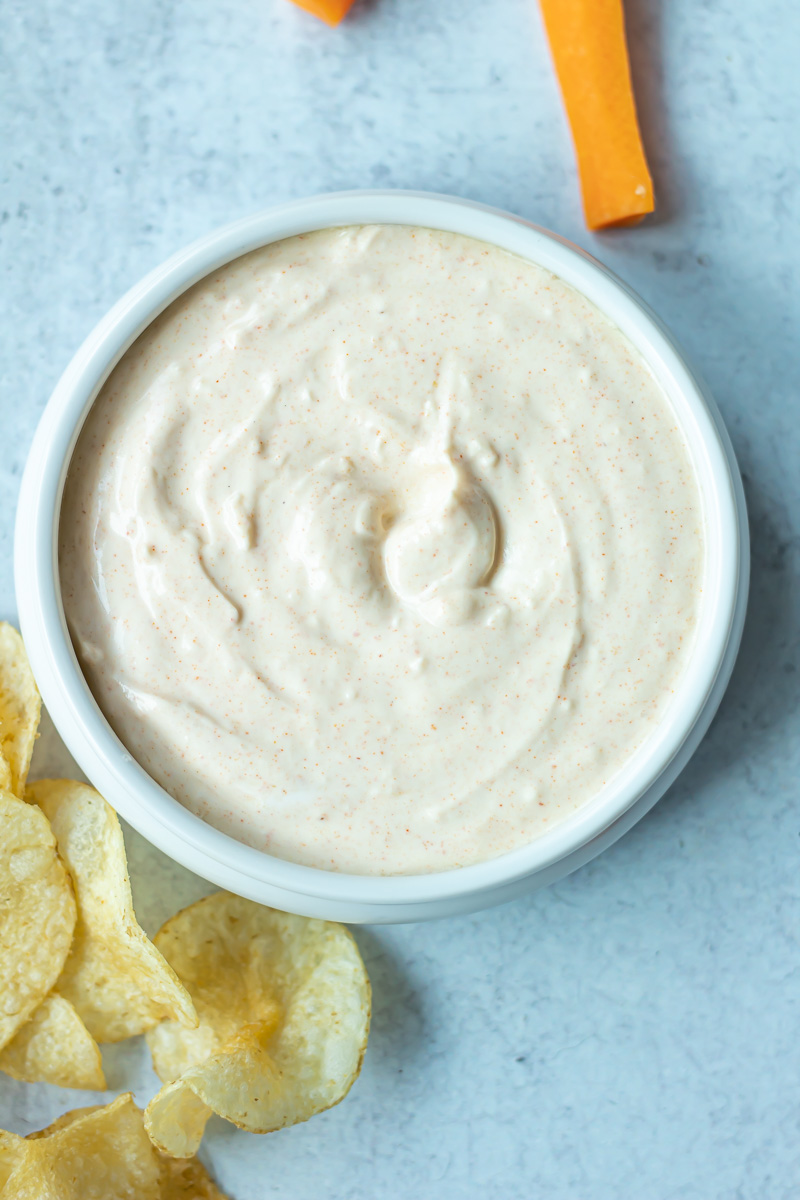 Smoked paprika greek yogurt dip One Girl. One Kitchen.