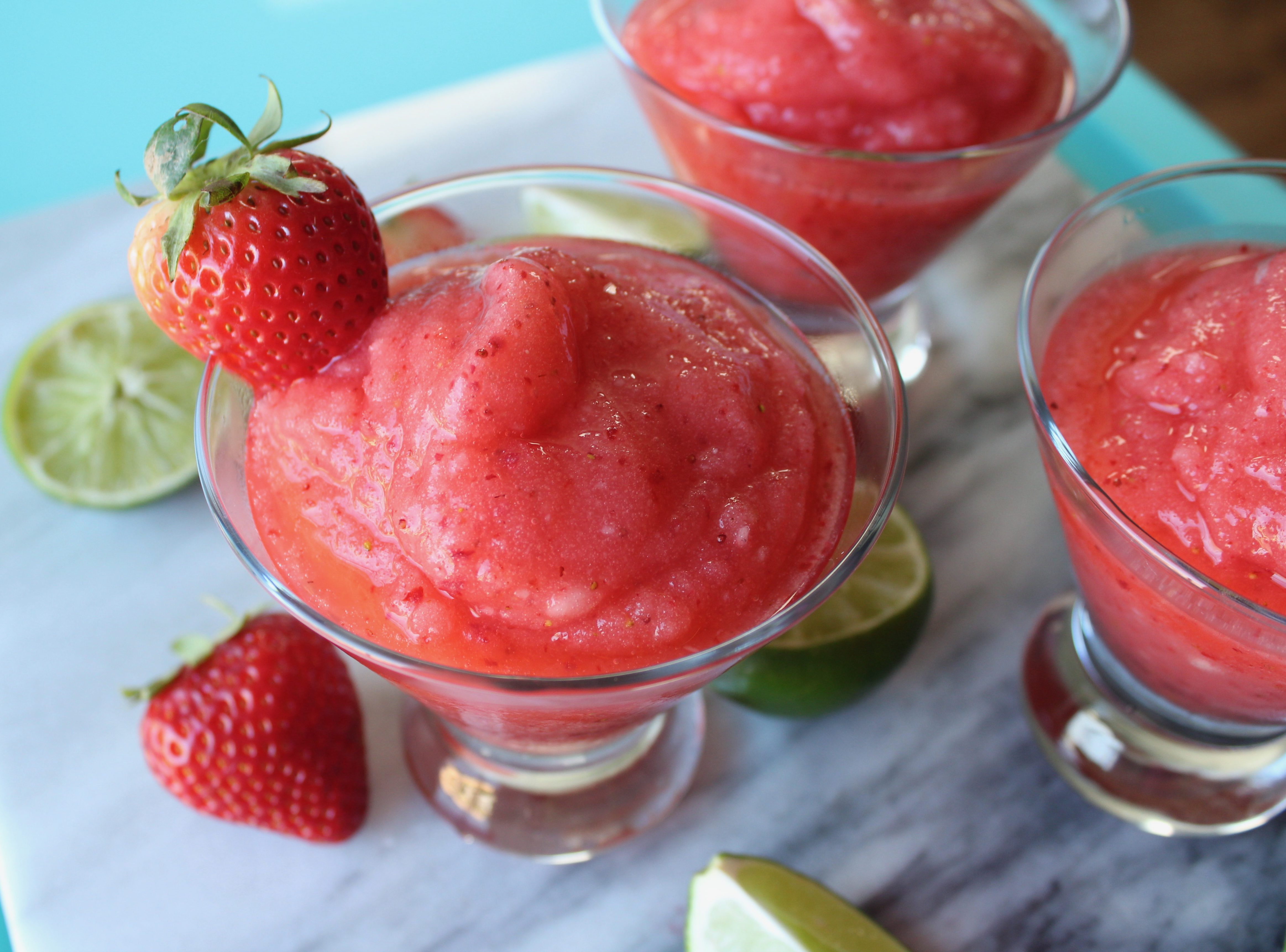 Strawberry Lime Frosé 