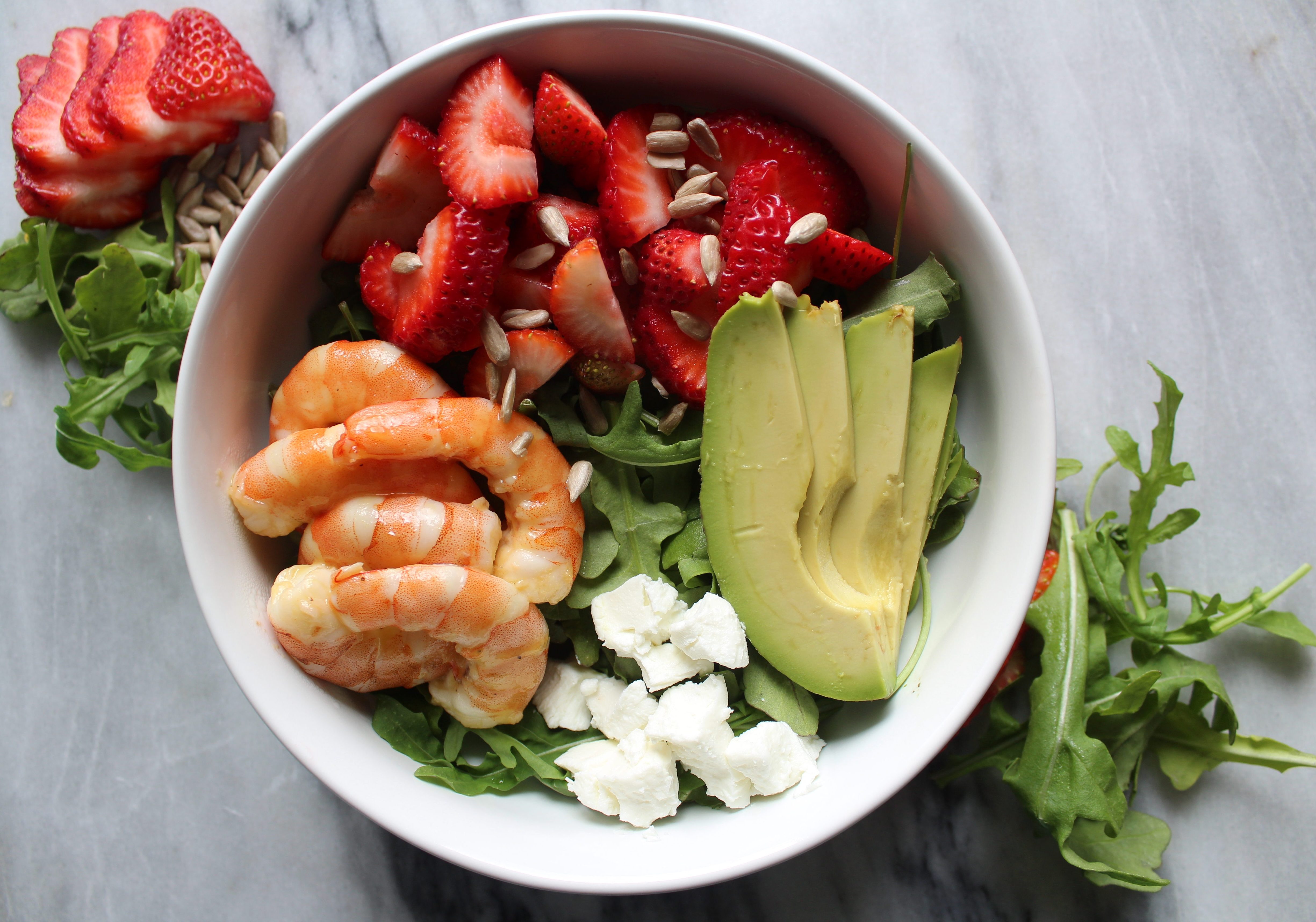 Strawberry Shrimp Rosé Salad 