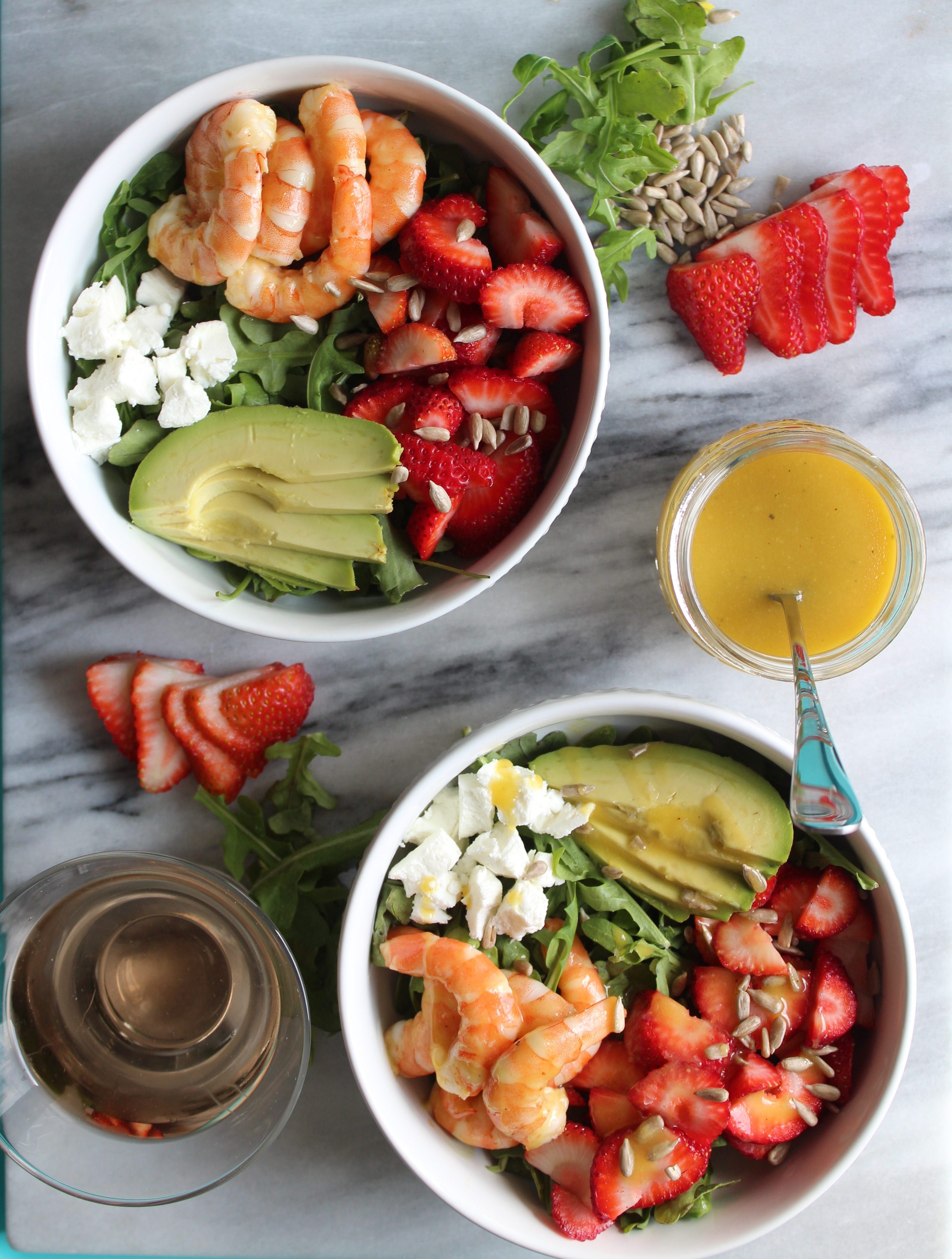 Strawberry Shrimp Rosé Salad