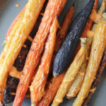 Roasted Carrots with Vegan Harissa Aioli