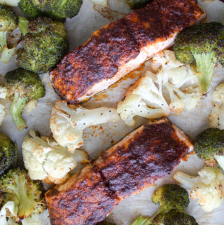 Spiced Salmon Sheet Pan Dinner