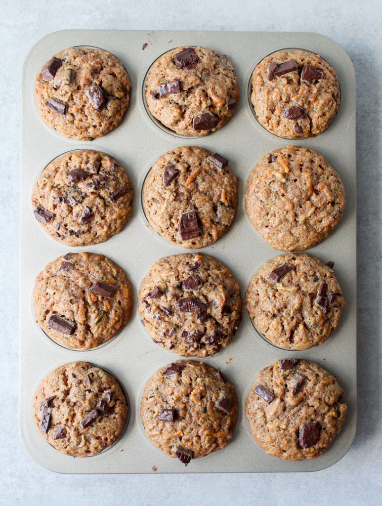 Sweet Potato Zucchini Muffins