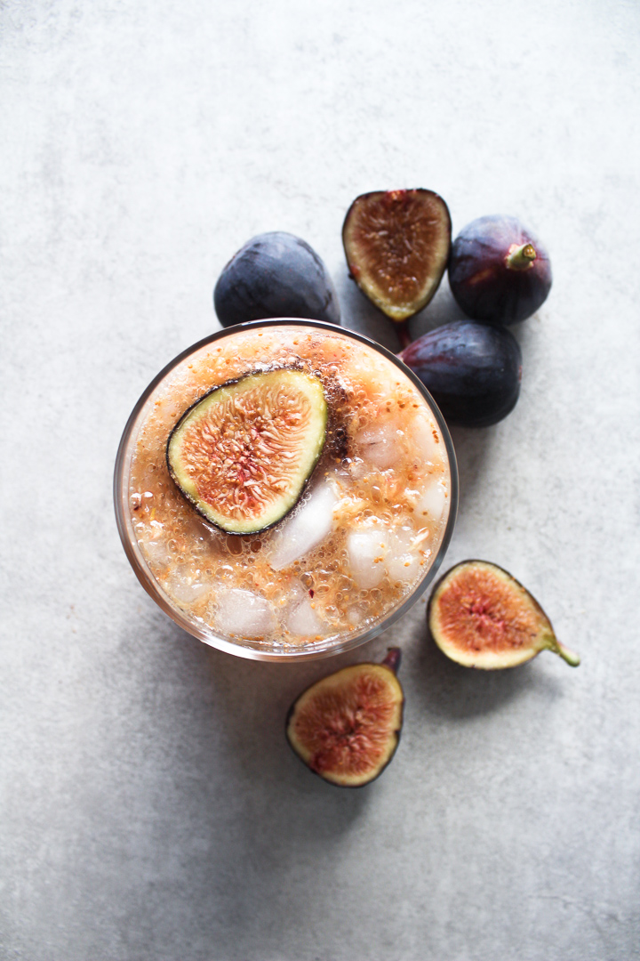 Maple Fig Bourbon Fizz 