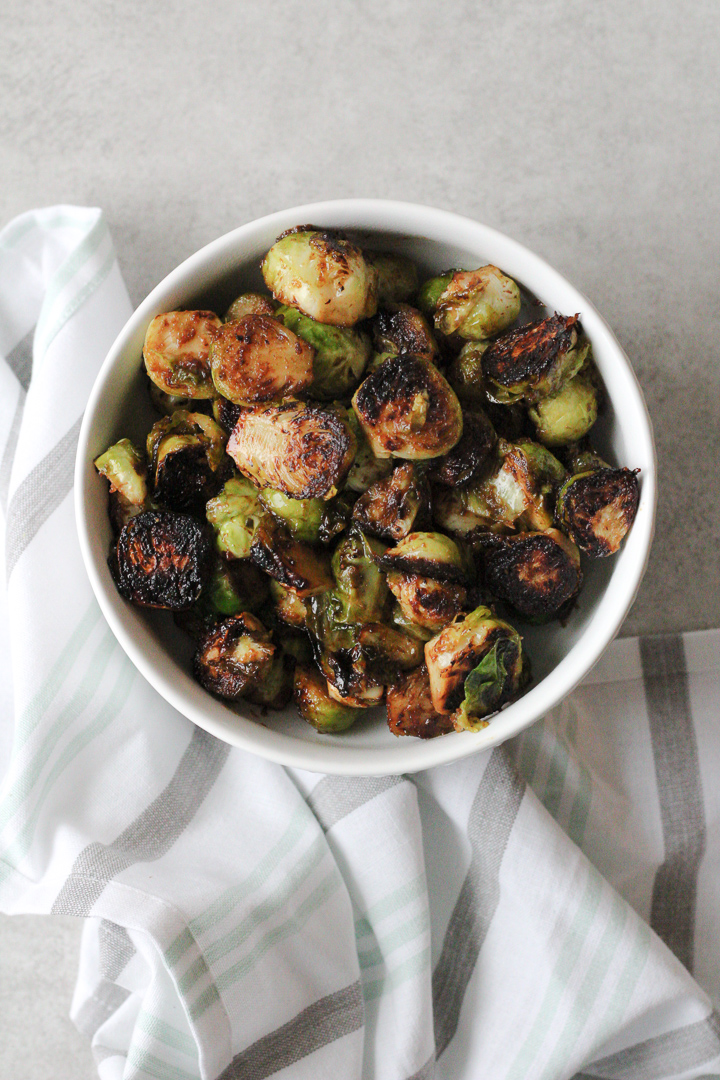 Caramelized Apple Butter Brussels Sprouts 