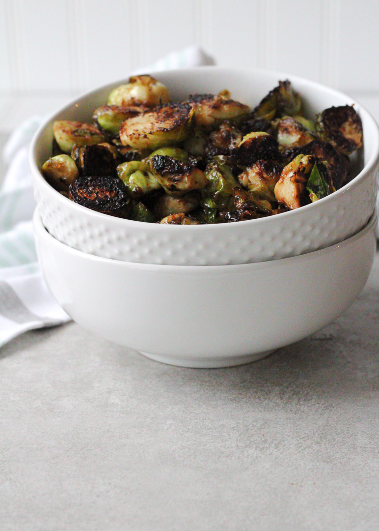 Caramelized Apple Butter Brussels Sprouts