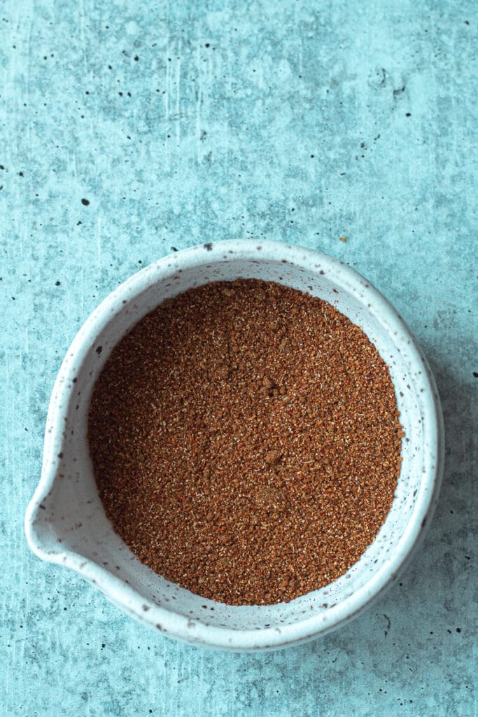 mixed house seasoning in small bowl