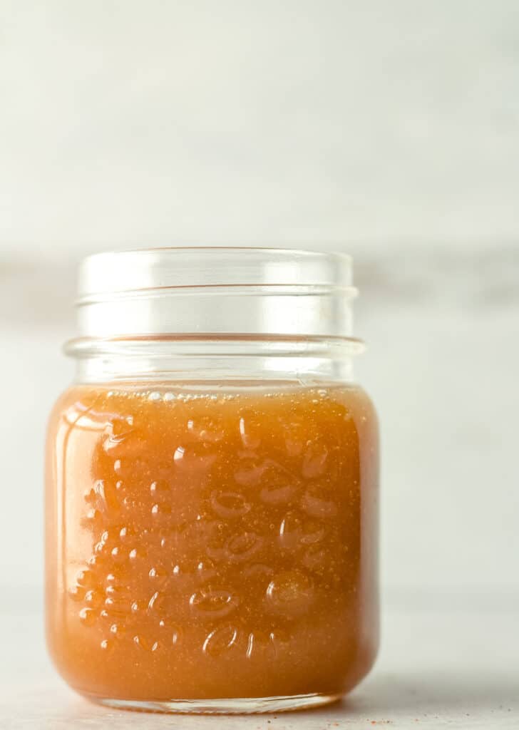 small jar of bourbon caramel