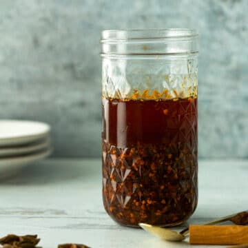 jar of garlic chili oil