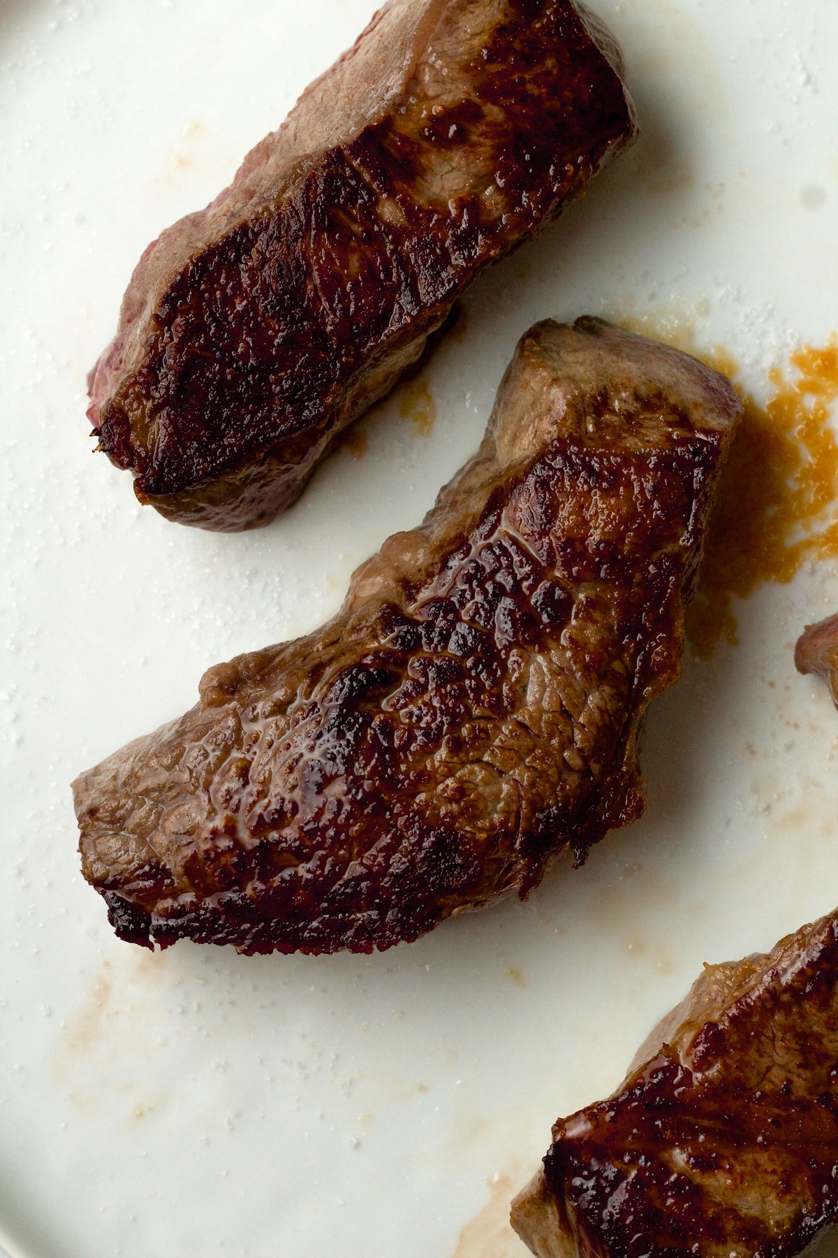 Seared boneless beef short ribs.